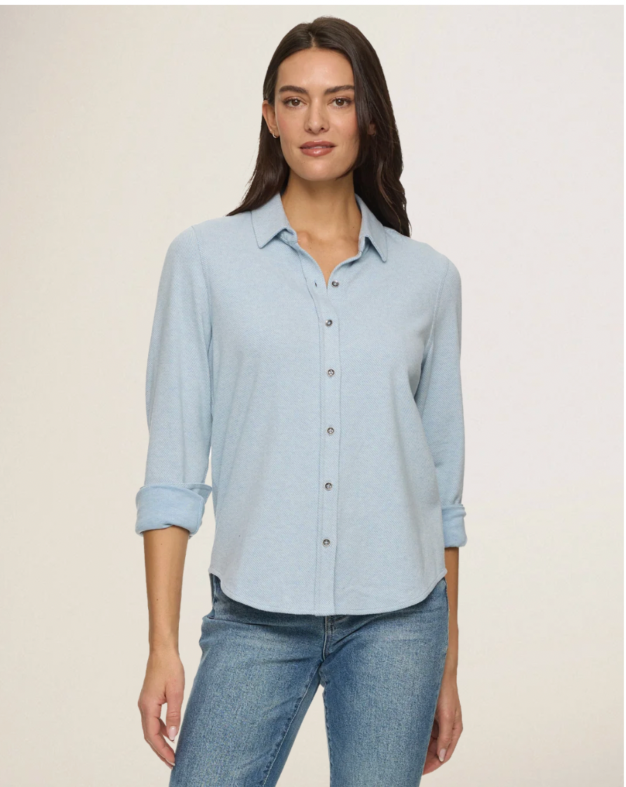 Flag & Anthem W LS Lilly Hero Stretch Flannel Shirt BLUE