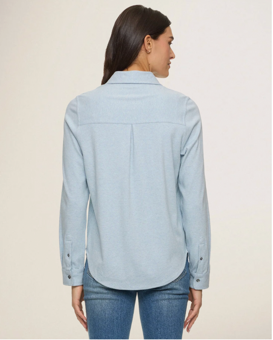Flag & Anthem W LS Lilly Hero Stretch Flannel Shirt BLUE