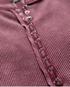 Flag & Anthem W Hattieville Mixed Media Cable Henley BURGUNDY