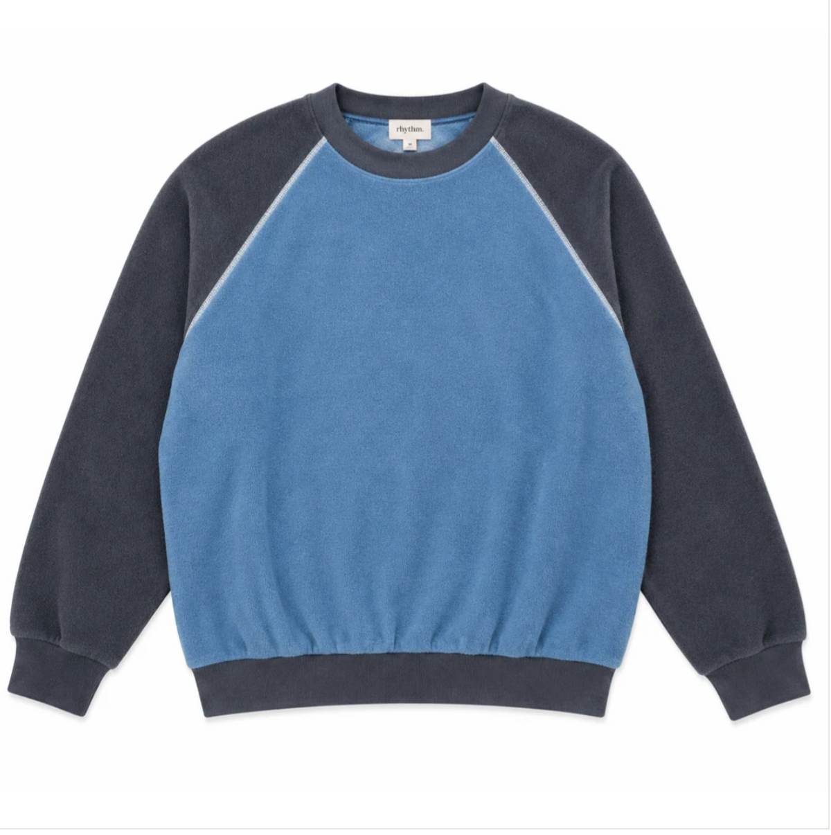 Rhythm M Heavyweight Raglan Polar Crew SLATE
