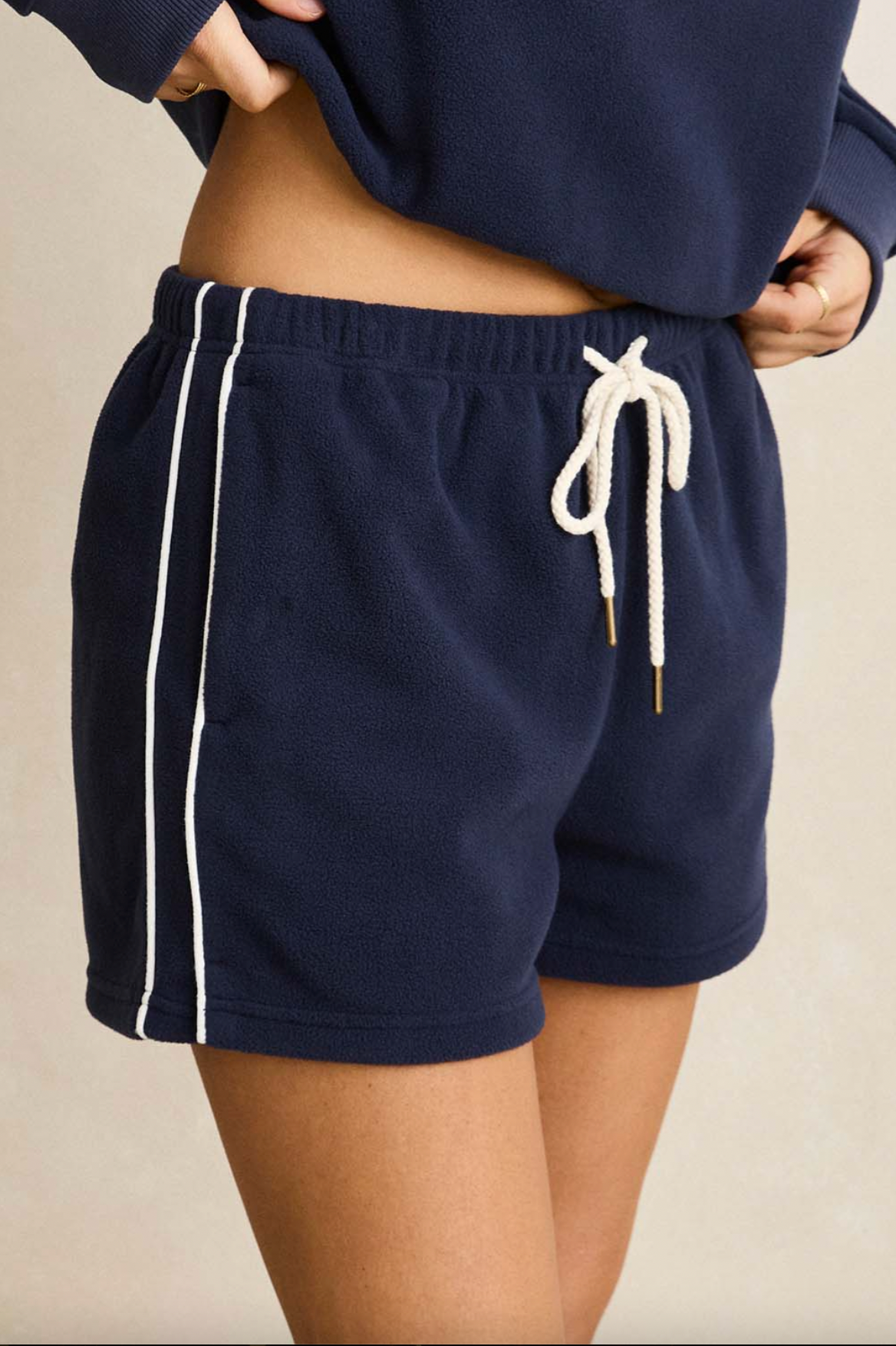 Rhythm W Pipe Polar Fleece Short OCEAN
