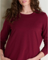 Toad & Co W LS Re-Form Crew BURGUNDY