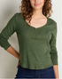 Toad & Co W LS Foothill Pointelle Henley EPIDOTE