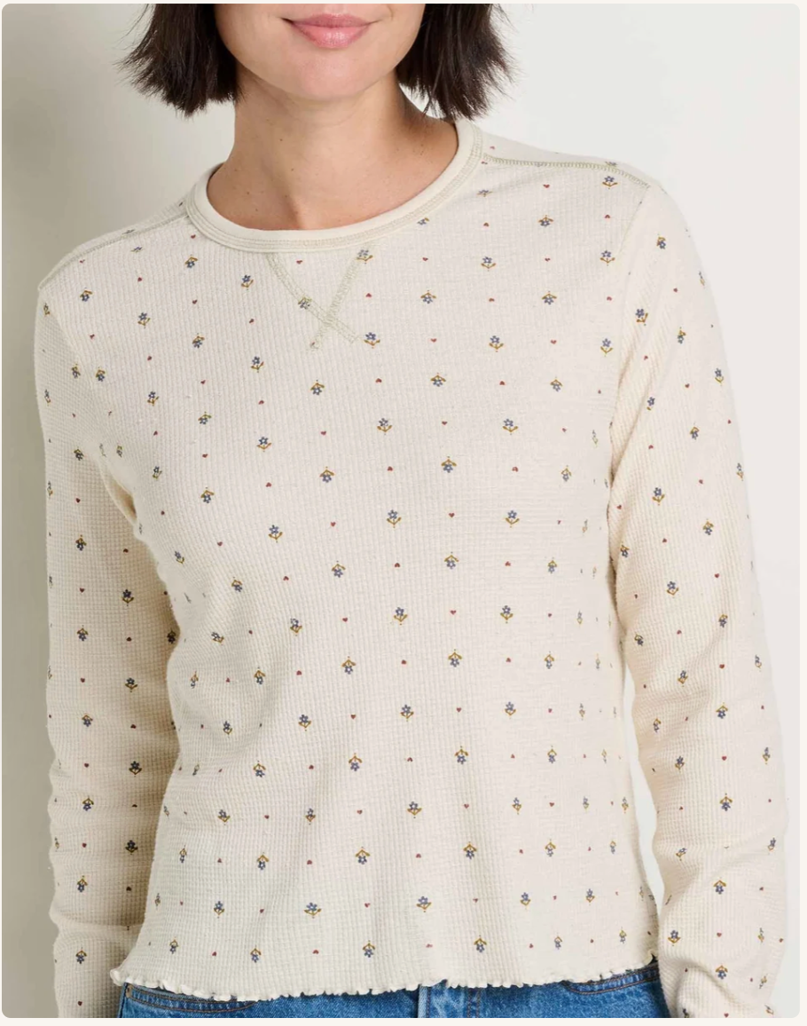 Toad & Co W LS Foothills Crew SALT PRINT