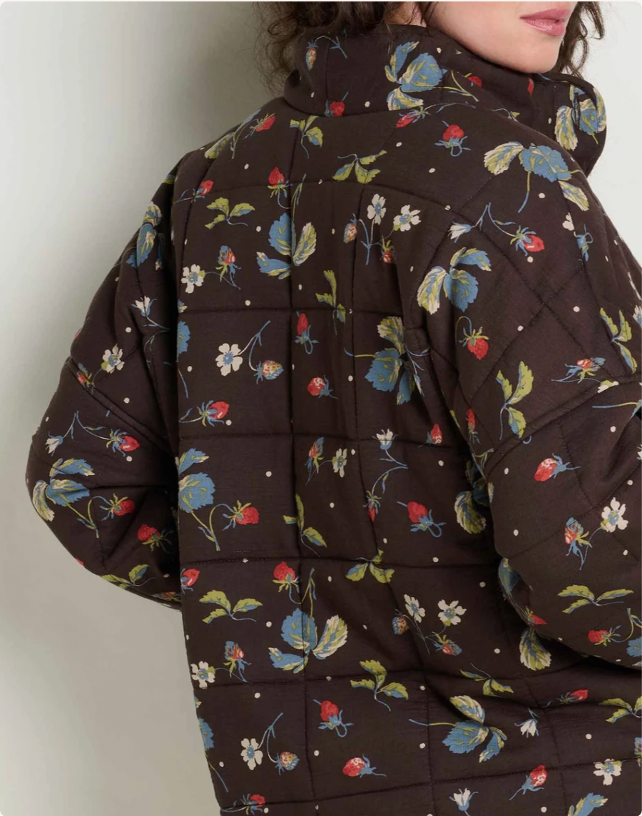 Toad & Co W Manzana Quilted Jacket BARNWOOD PRINT