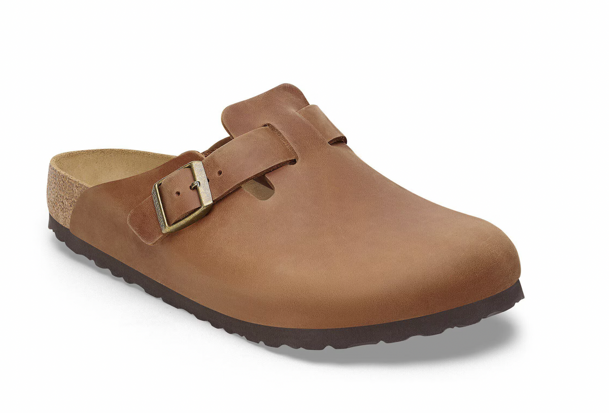 Birkenstock M Boston BS Oiled Leather COGNAC - REGULAR