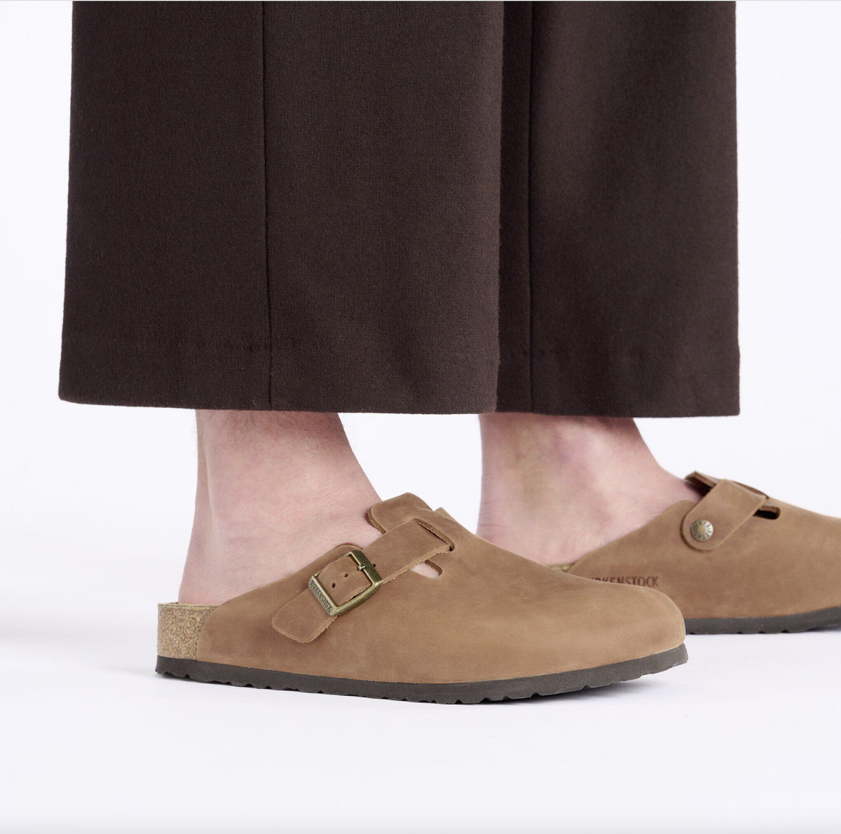 Birkenstock W Boston BS Oiled Leather COGNAC - NARROW