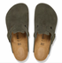 Birkenstock W Boston BS Suede THYME - NARROW