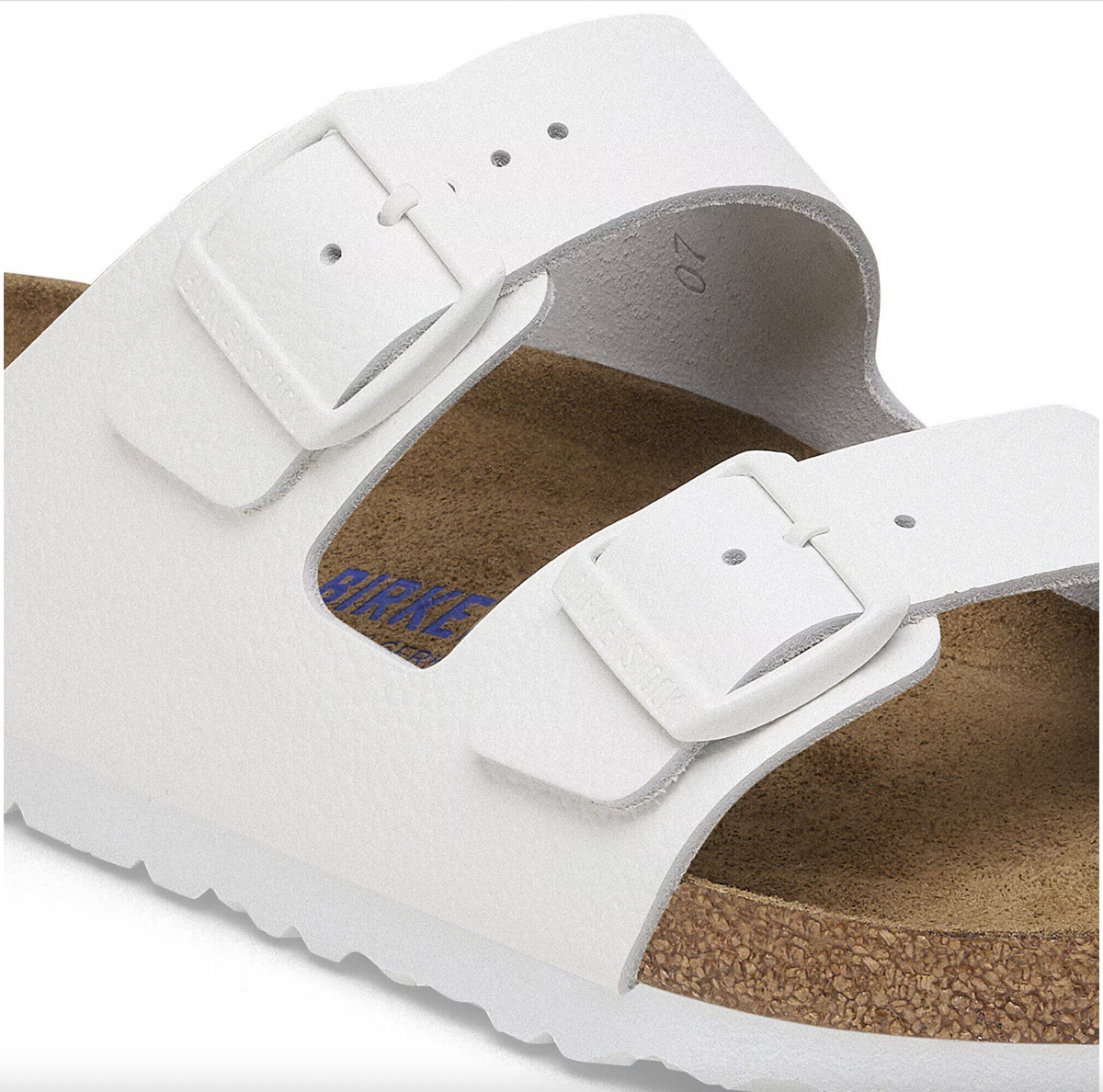 Birkenstock W Arizona SFB Leather WHITE - NARROW