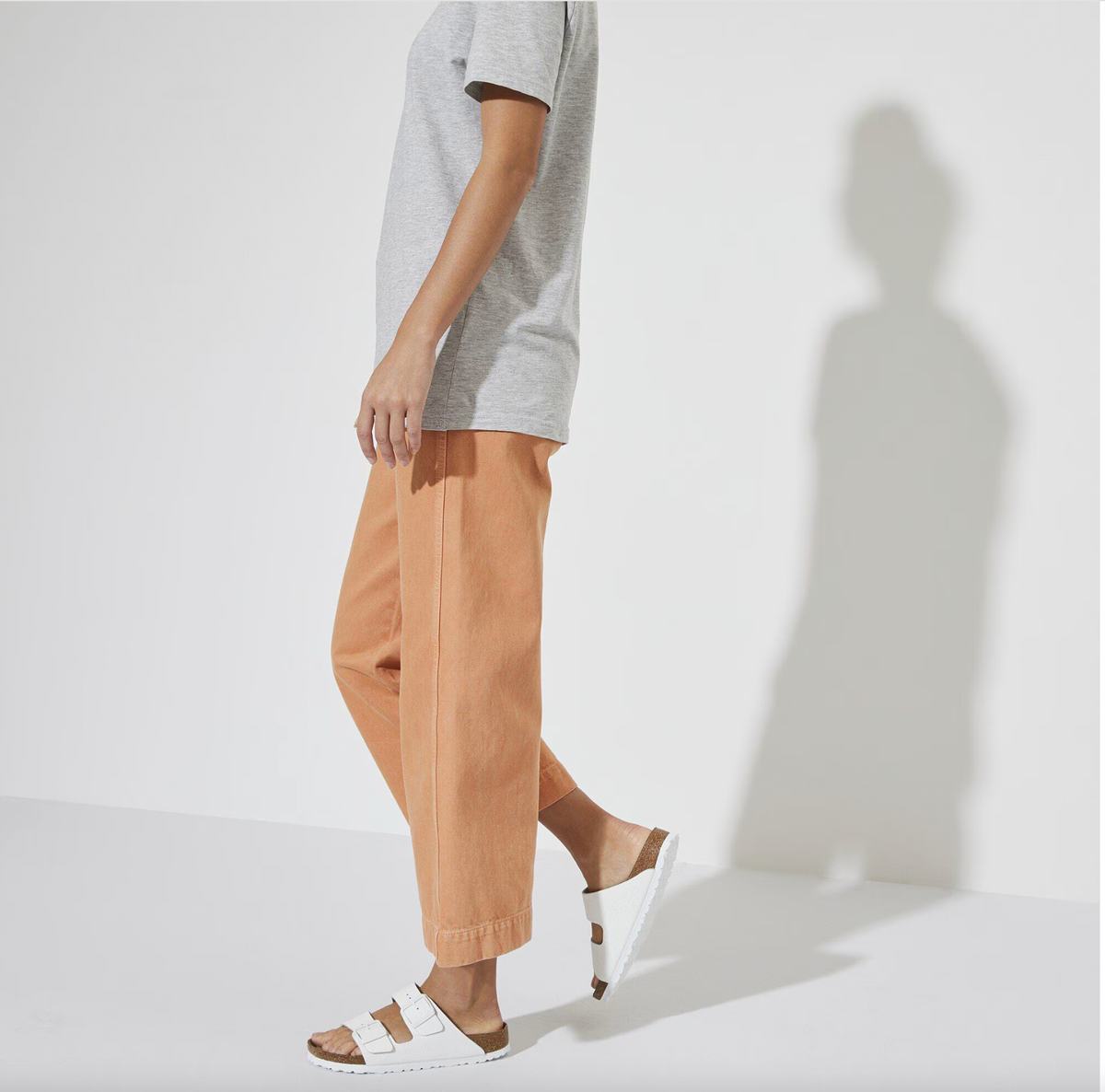Birkenstock W Arizona SFB Leather WHITE - NARROW