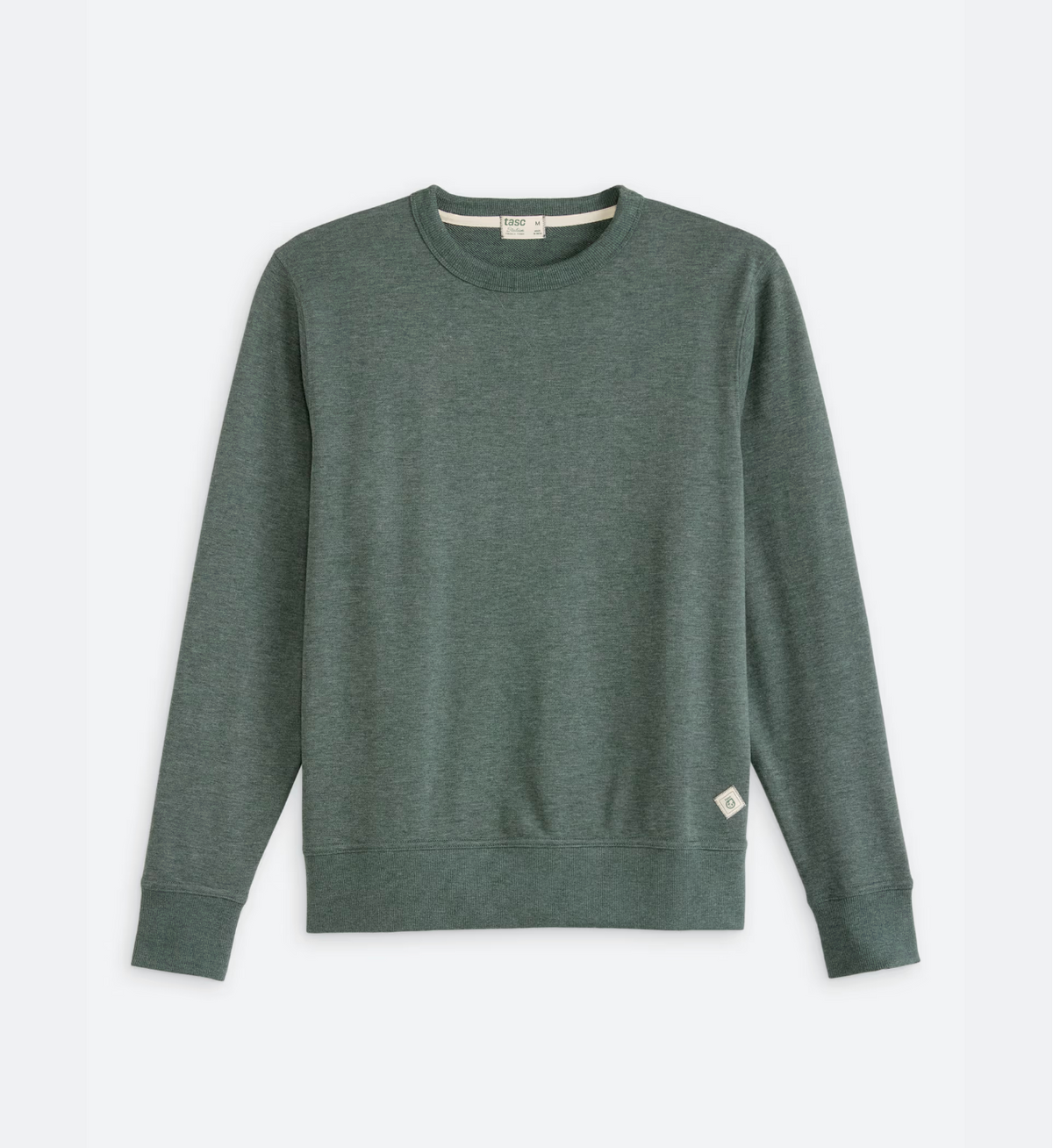 Tasc M French Terry Sweatshirt GREEN CHARCOAL HEATHER