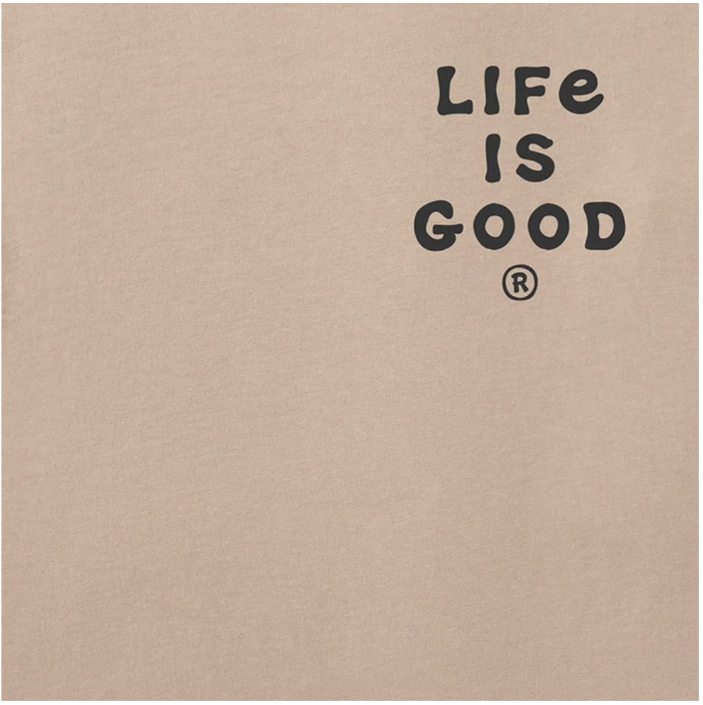 Life is Good M SS Crusher Lite Jake Livin the Dream Handyman Tee OAT BROWN