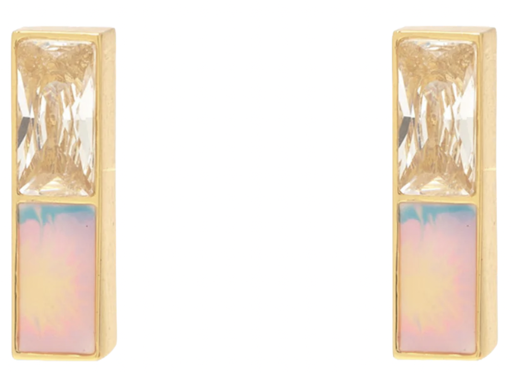 Pura Vida Tie Dye Stud Earrings GOLD