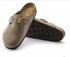Birkenstock W Boston Suede TAUPE - NARROW