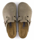Birkenstock W Boston Suede TAUPE - NARROW
