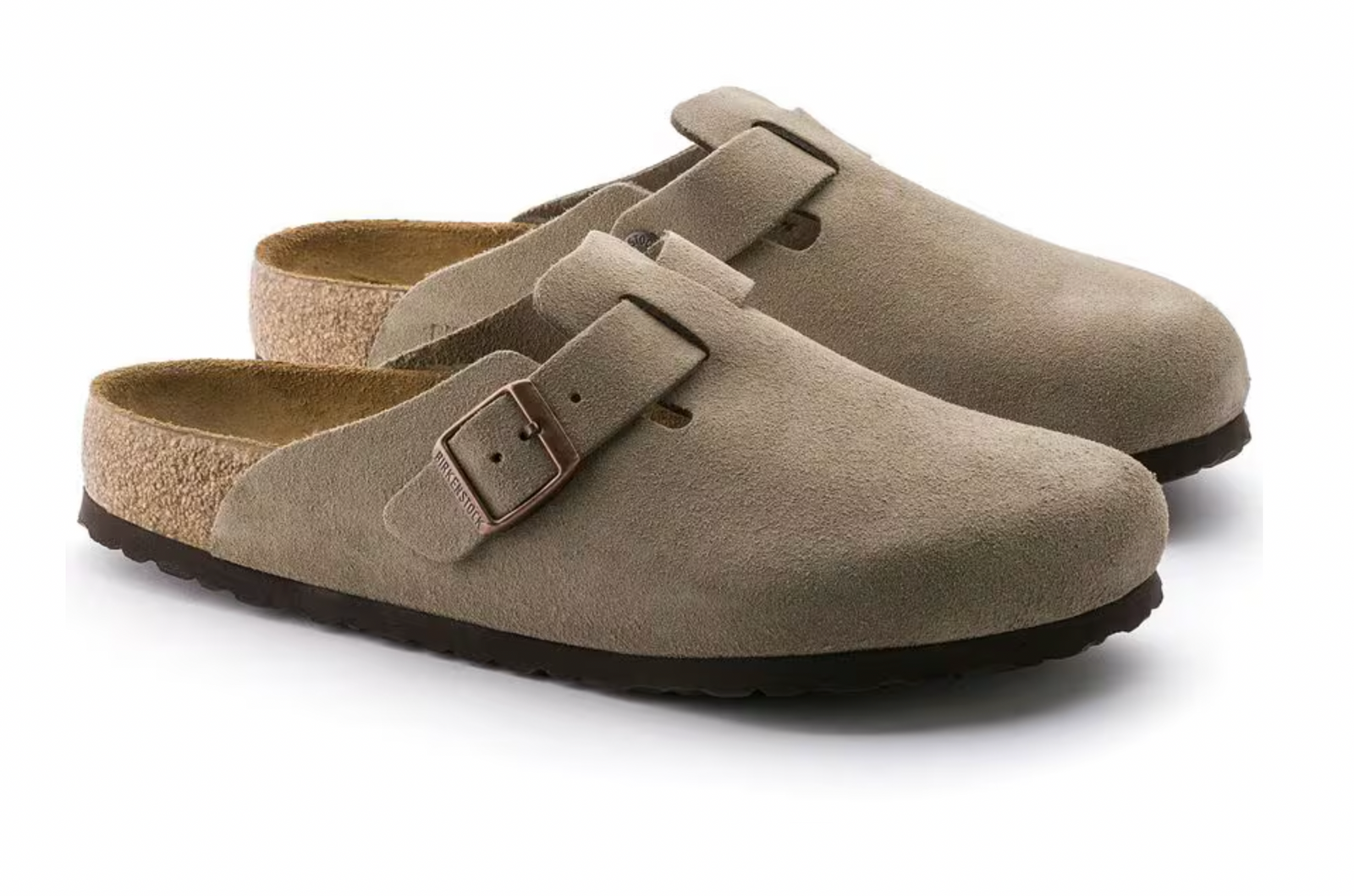 Birkenstock W Boston Suede TAUPE - NARROW
