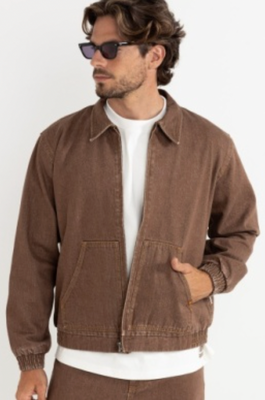 Rhythm M Sundowner Denim Jacket TOBACCO