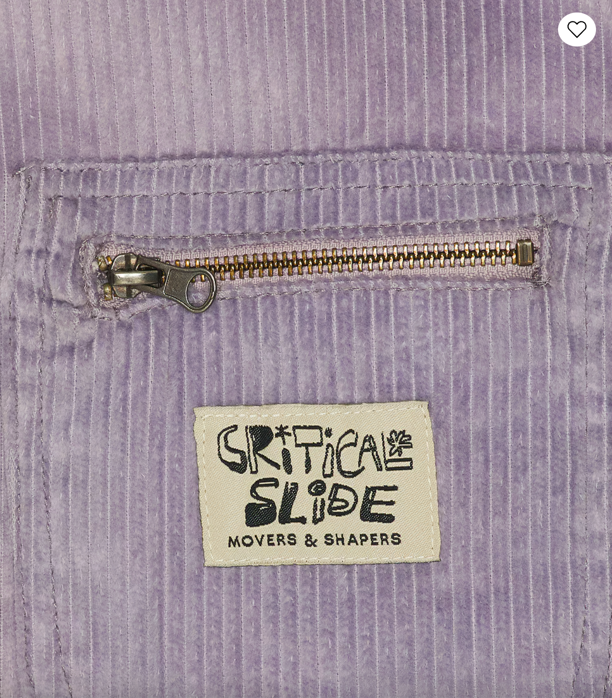 Critical Slide M Zipped Overshirt MAUVE