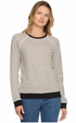 Flag & Anthem W LS Frannie Reversible Top BLACK/WHITE