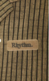 Rhythm M SS Texture Stripe Shirt NATURAL
