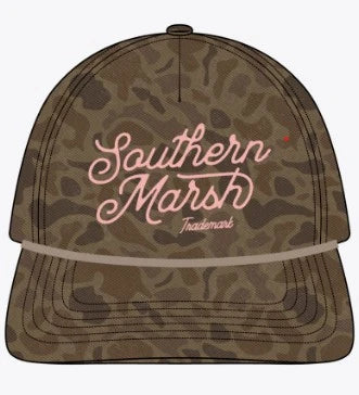 Southern Marsh Odessa Washed Rope Hat RETRO CAMO STONE