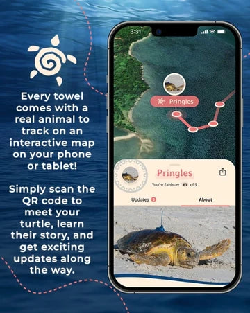 Sand Cloud Beach Towel Voyage Turtle - FAHLO RG