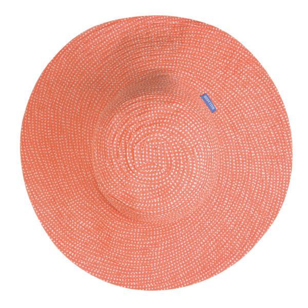 Wallaroo Hats Scrunchie CORAL / WHITE DOTS