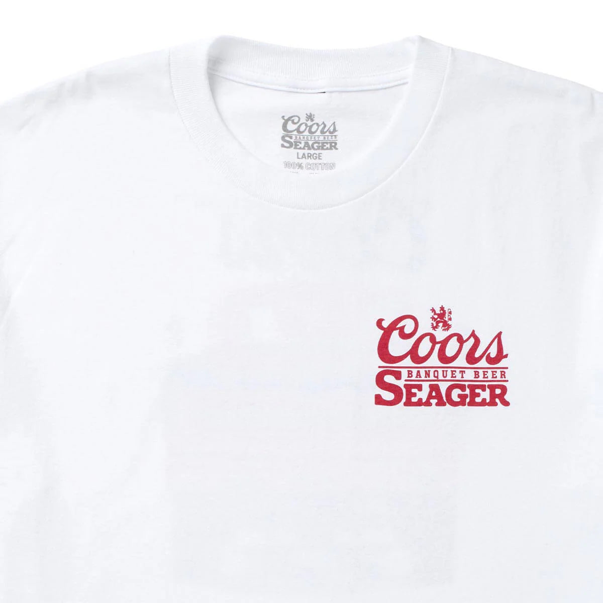 Seager M SS Coors Bumper Tee WHITE