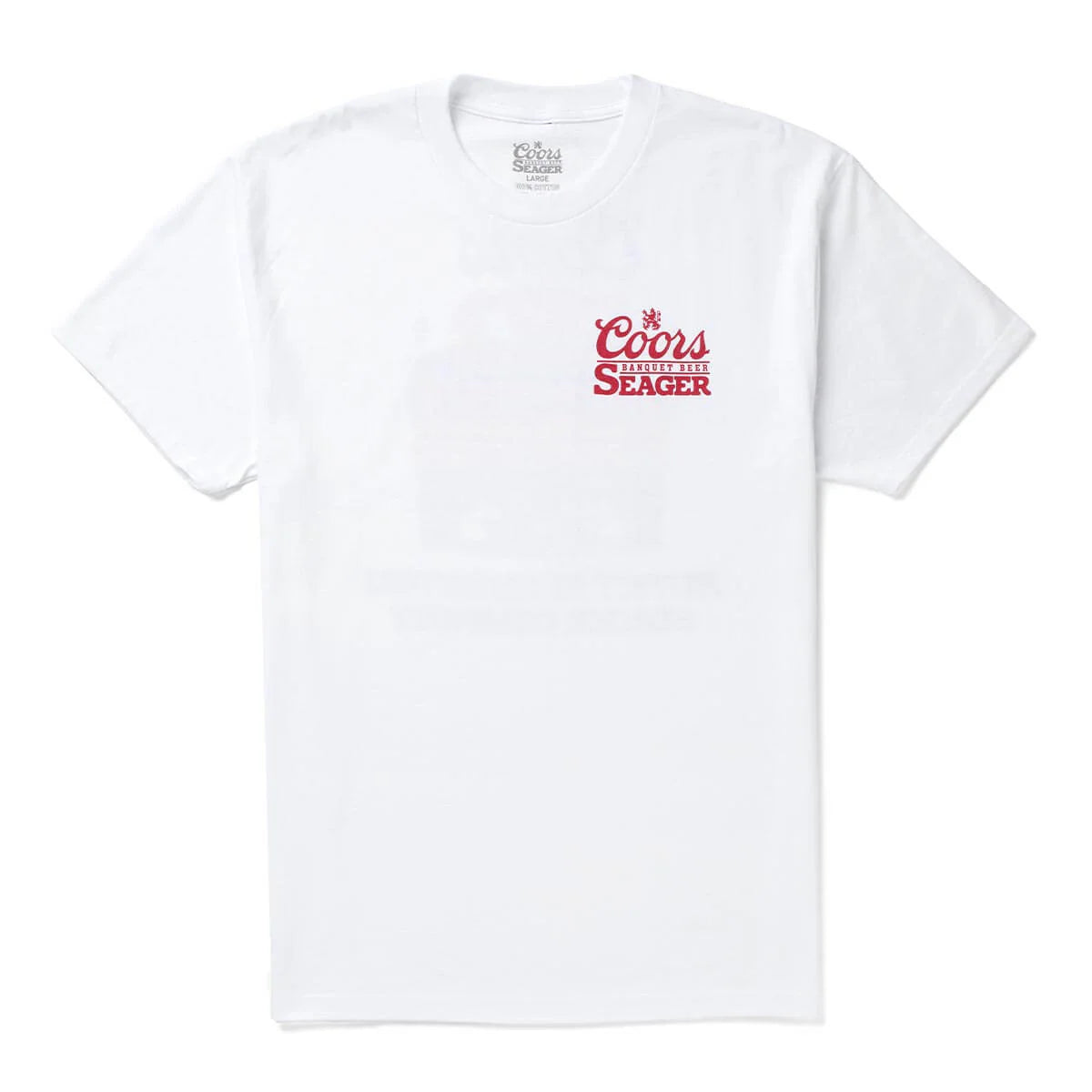 Seager M SS Coors Bumper Tee WHITE
