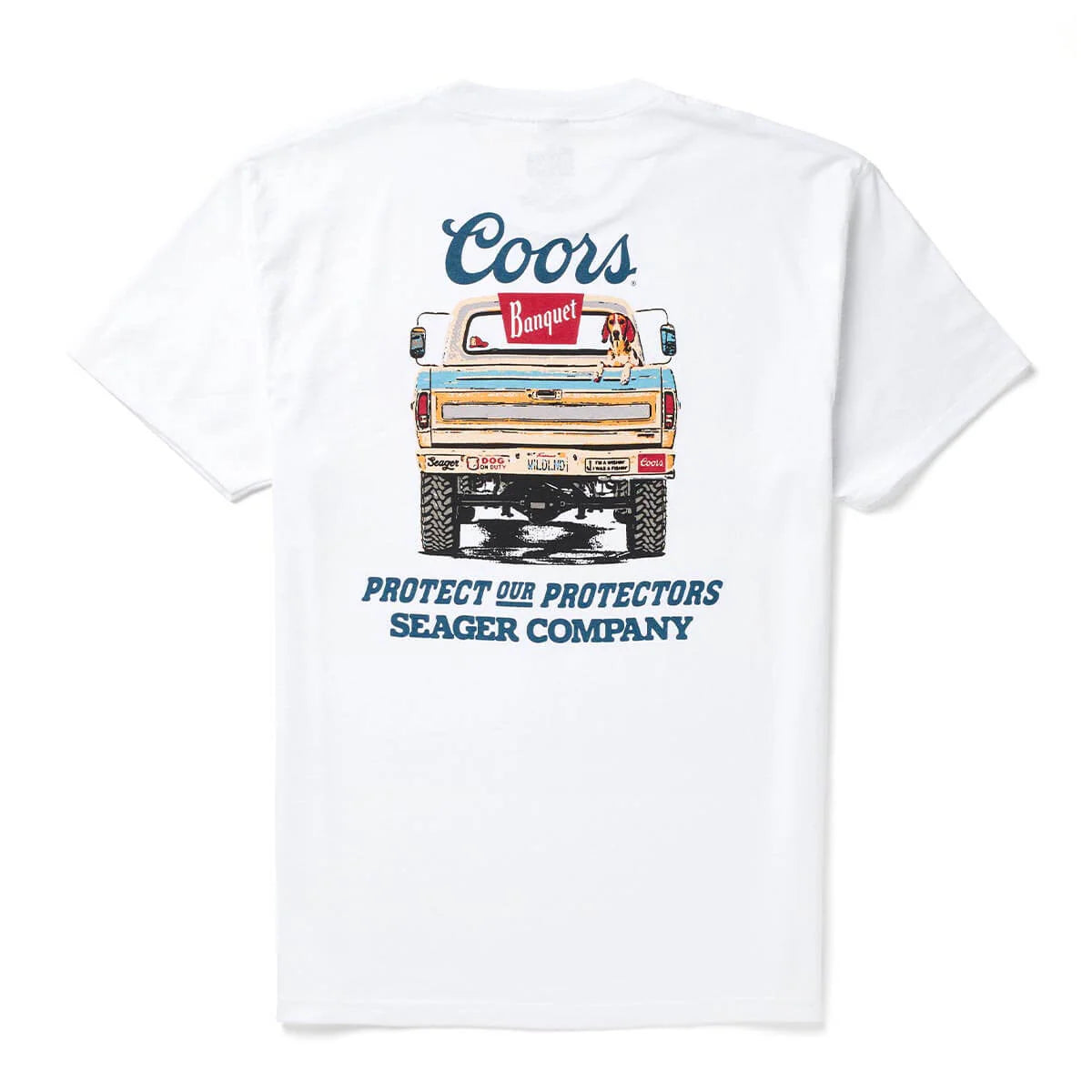 Seager M SS Coors Bumper Tee WHITE