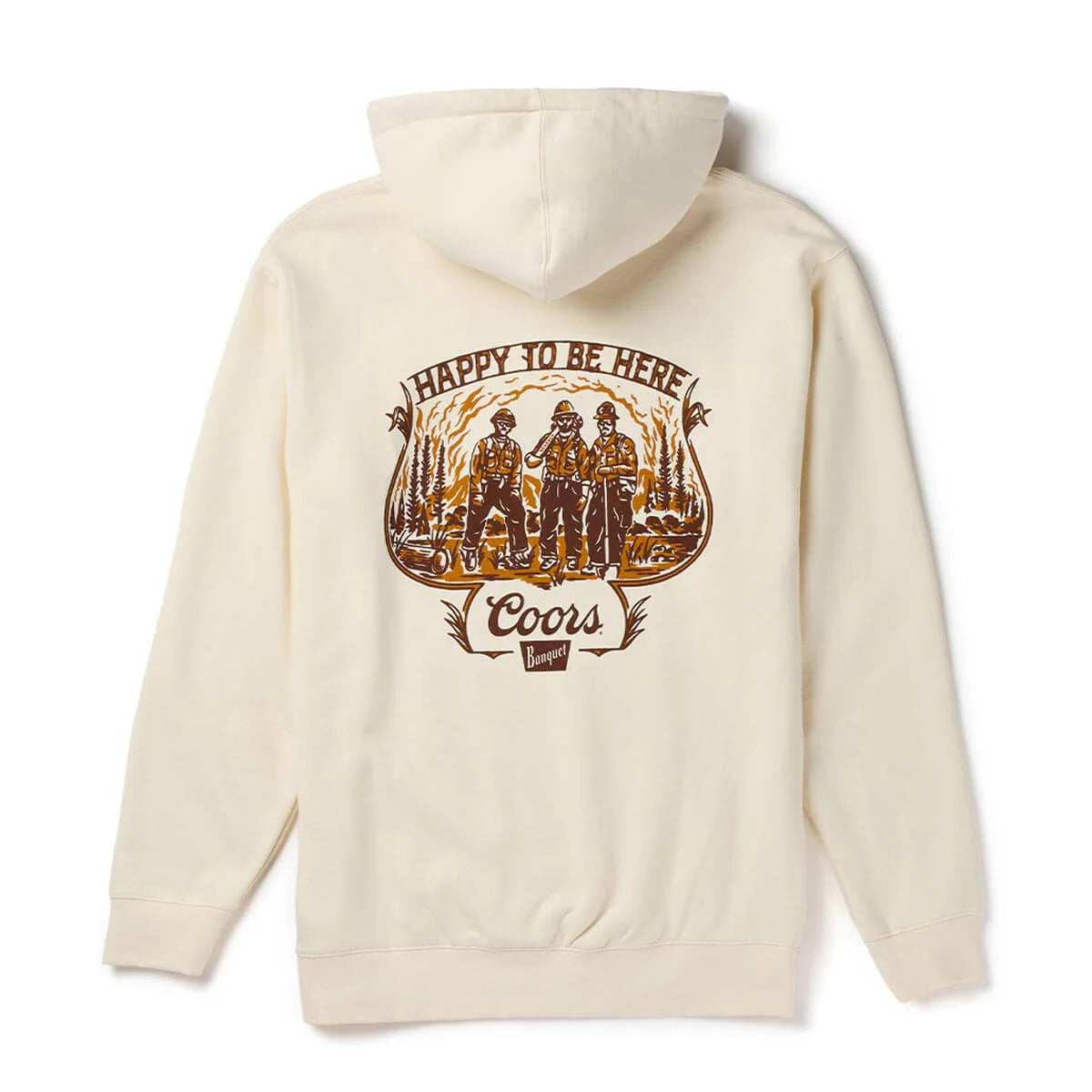 Seager M Coors Banquet Hotshot Fleece Hoodie BONE
