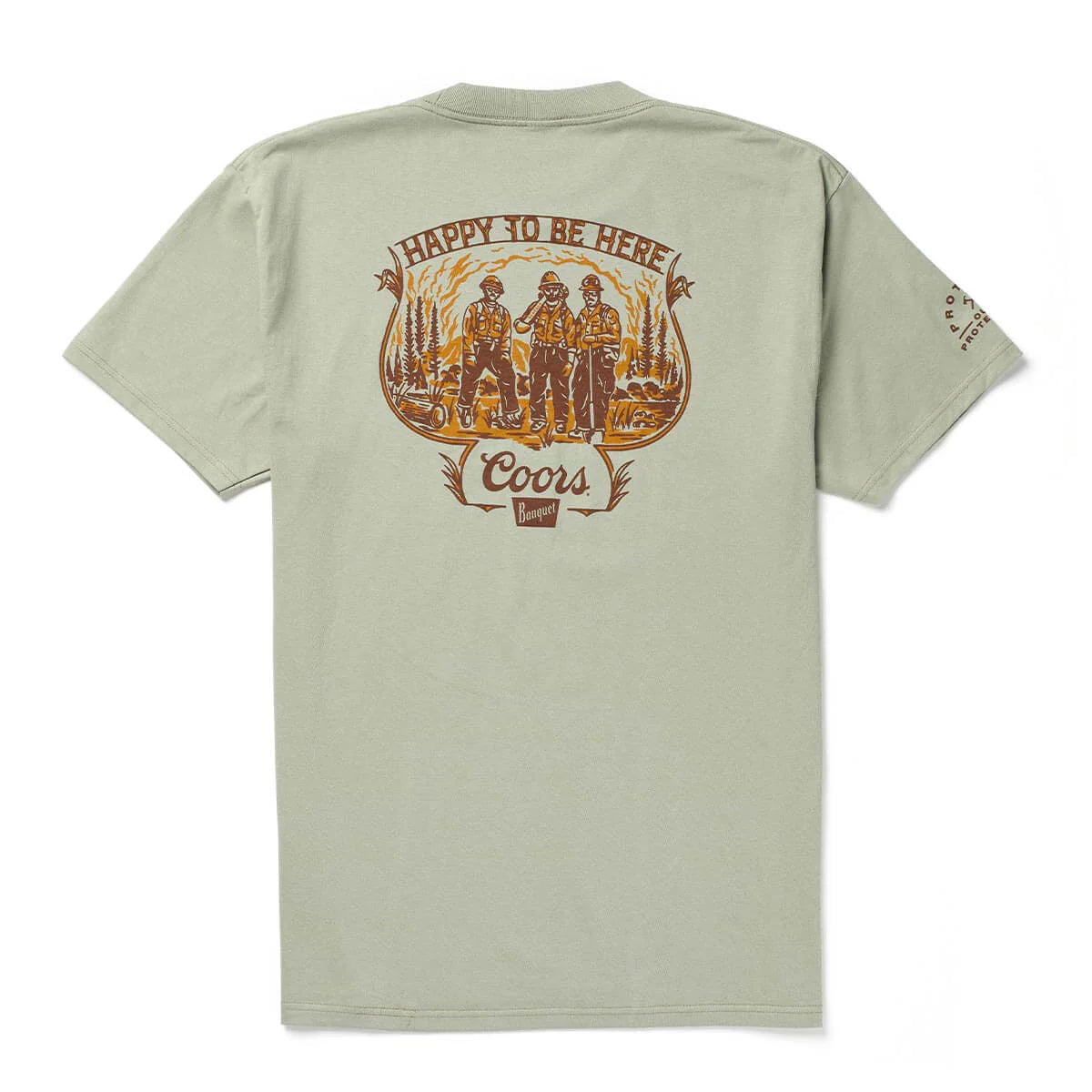Seager M SS Coors Banquet Hotshots Tee DESERT GREEN