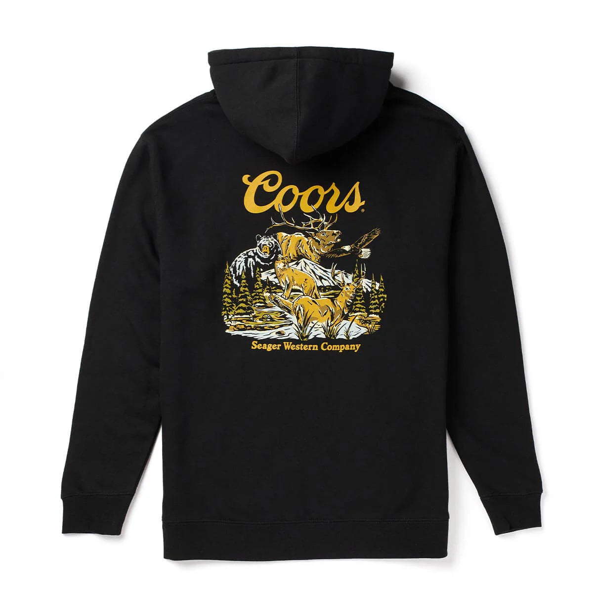 Seager M Coors Banquet Preserve Fleece Hoodie BLACK
