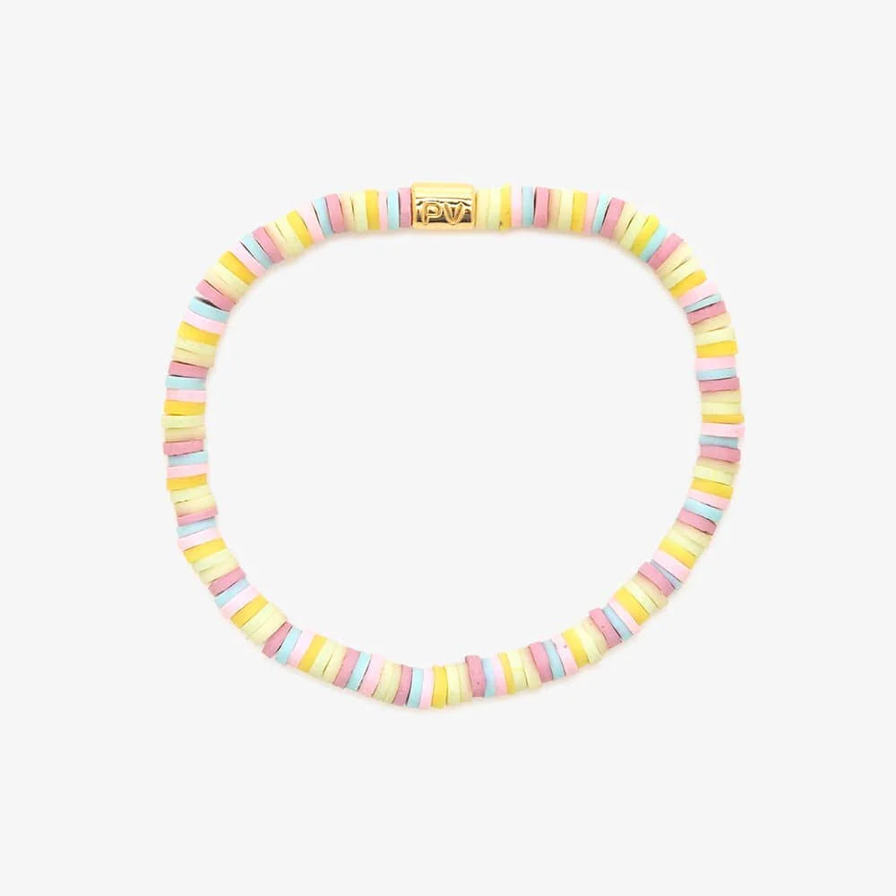 Pura Vida Seascape Vinyl Disc Stretch Anklet RIO