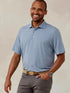 Tasc M Cloud Polo Brookline Stripe ANCHOR / WHITE