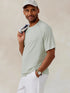Tasc M SS Vital MicroAir Mesh Tee AGAVE HEATHER
