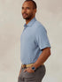 Tasc M Cloud Polo Brookline Stripe ANCHOR / WHITE