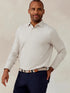 Tasc M LS Westport Polo OATMEAL HEATHER