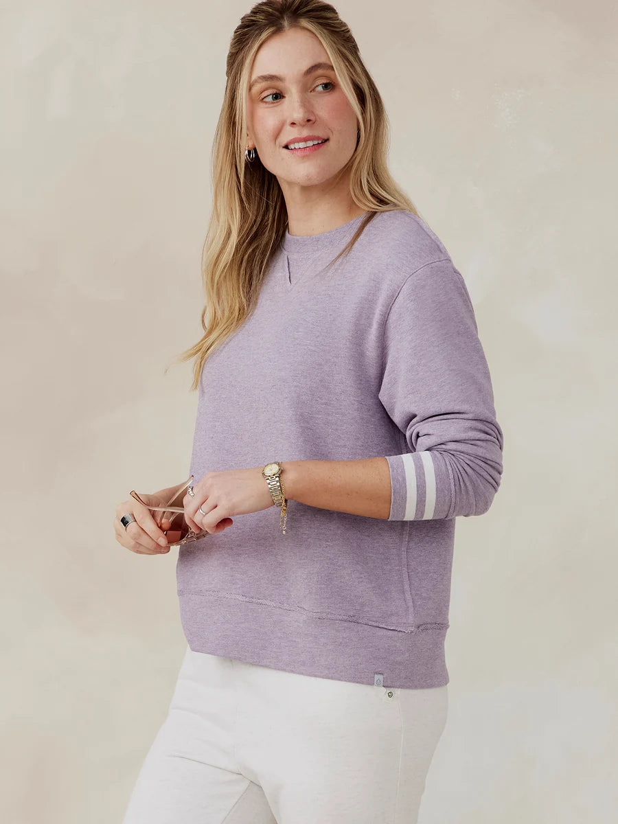 Tasc W Clubhouse Sweatshirt EVENING HEATHER
