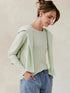 Tasc W All Day LS Stripe T-Shirt AGAVE HEATHER / SANCTUARY