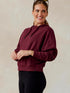 Tasc W Studio Fleece Hoodie WINEBERRY