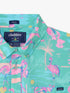 Chubbies M Friday Perf Shirt SINGLE READY TO FLAMINGO TEAL