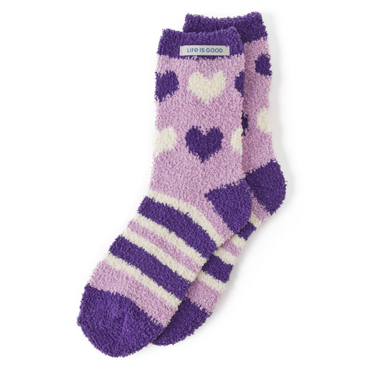 Life is Good Snuggle Sock VIOLET PURPLE