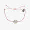Pura Vida Silver Spinner Charm Bracelet BABY PINK