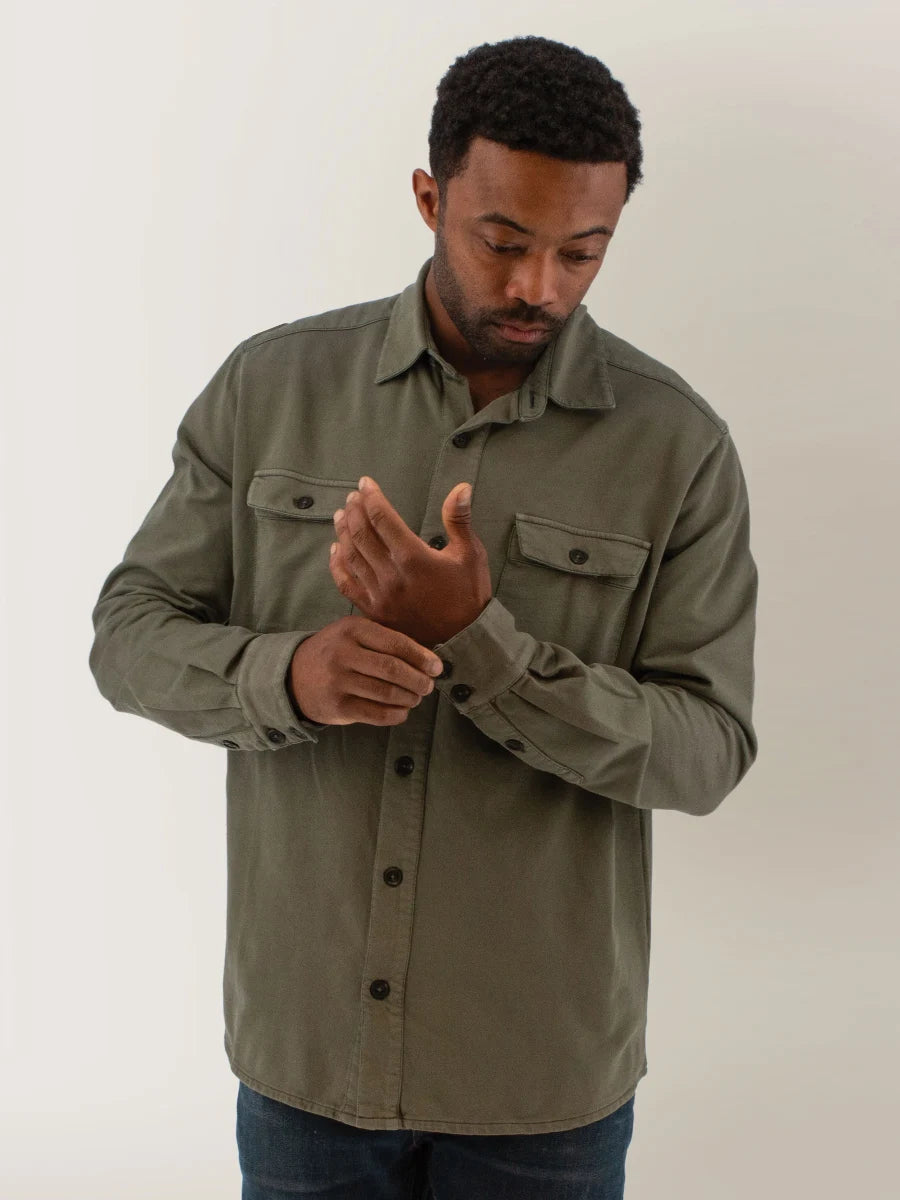 Old Ranch M Sprague LS Shirt SMOKEY OLIVE