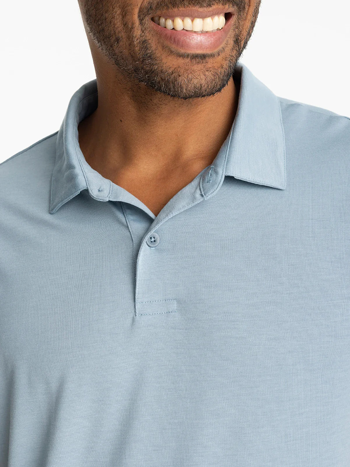 Free Fly M Elevate Polo BLUE FOG