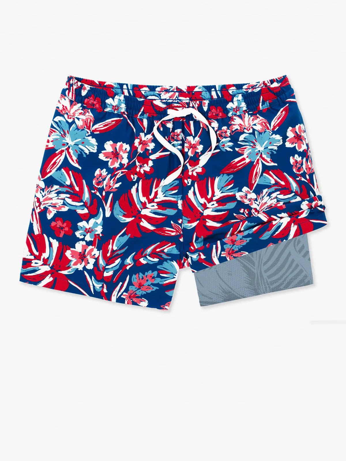 Chubbies Youth Lined Swim Trunk STAR SPANGLED BLOOMS