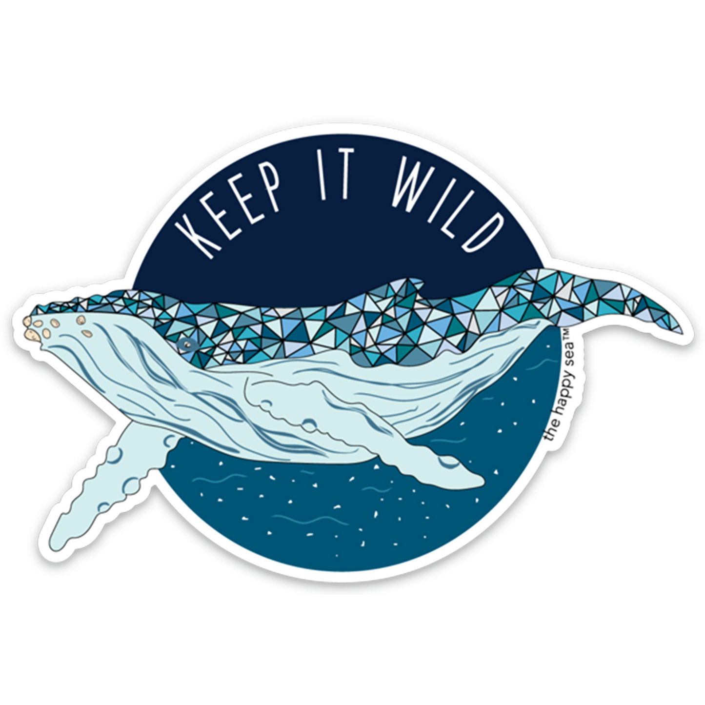 The Happy Sea 4" Keep It Wild Sticker