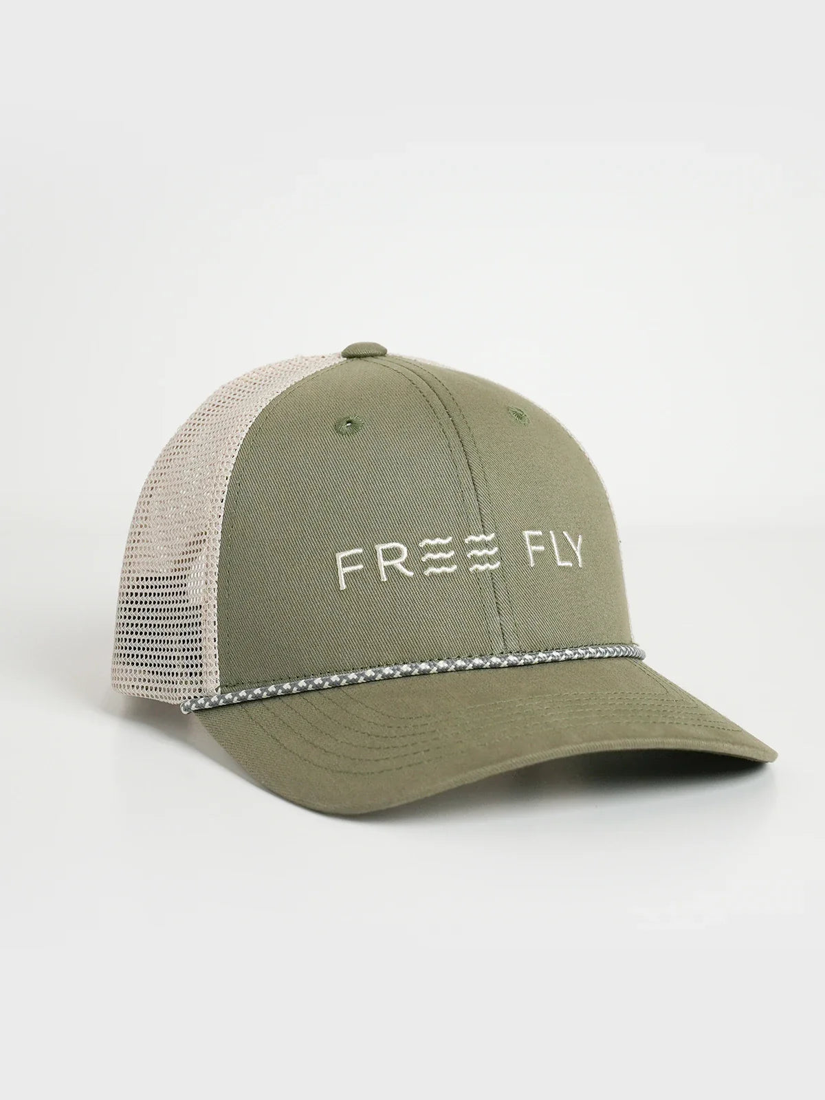 Free Fly Straightway Trucker CAPERS GREEN