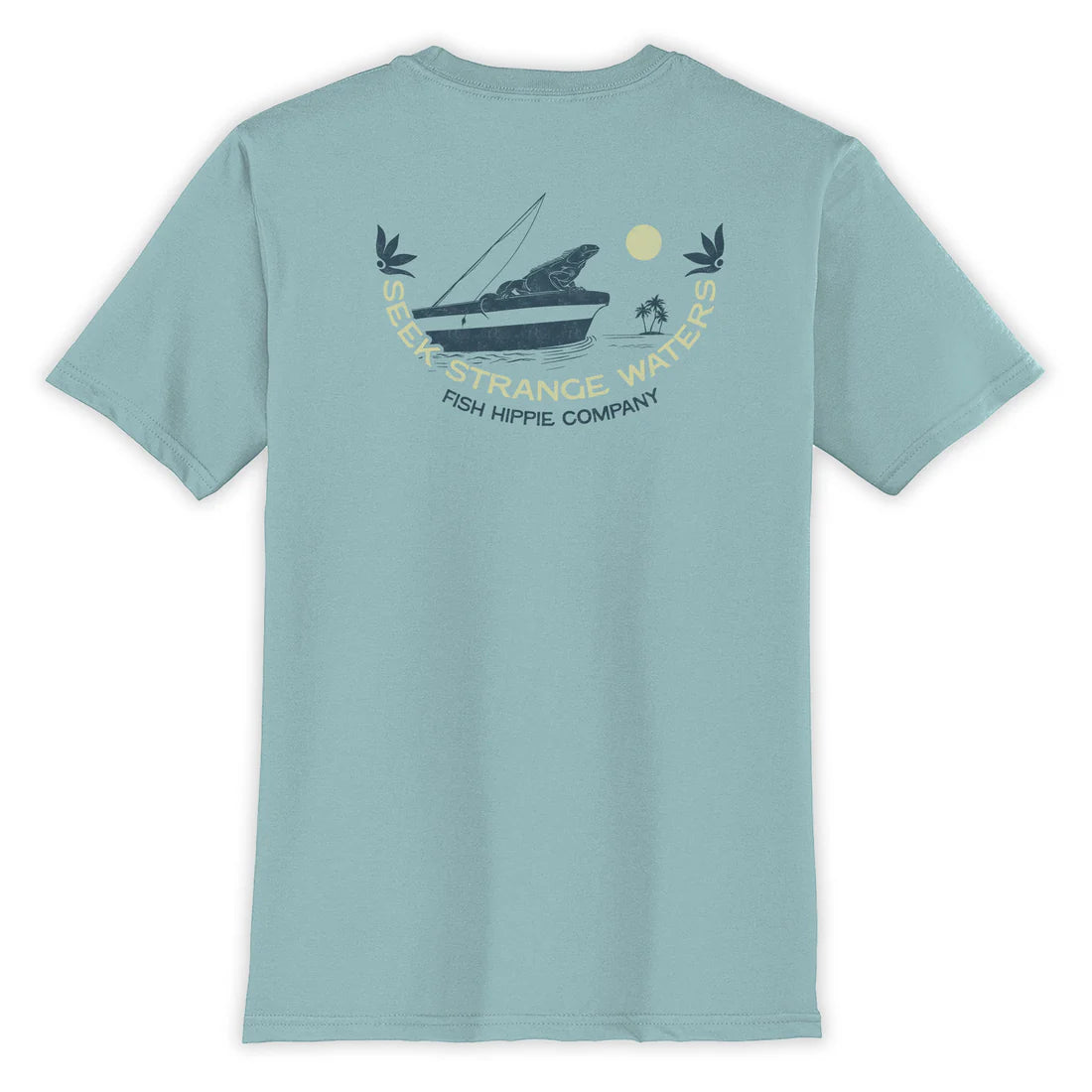 Fish Hippie M SS Strange Waters Tee MARSH